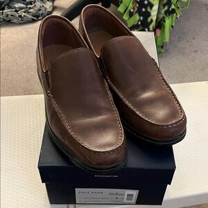Cole Haan Men's Leather Slip-On Loafers in Rich Brown